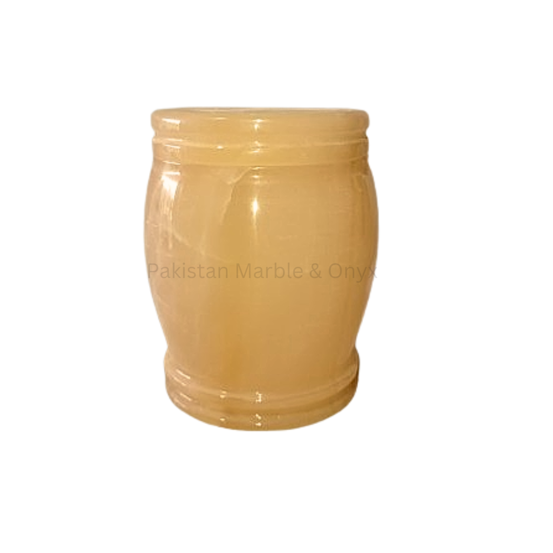 Decorative Handcrafted Honey Onyx Urn 